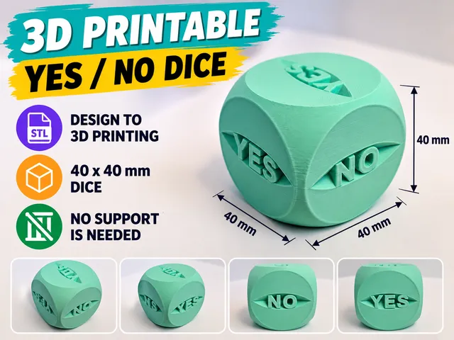 YES/NO DICE - 40x40mm