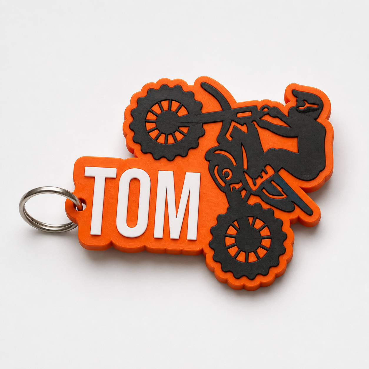 Tom's motocross dirtbike name tag