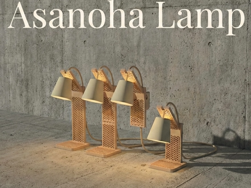 Asanoha Kumiko Lamp - 3 Different Versions 3D model