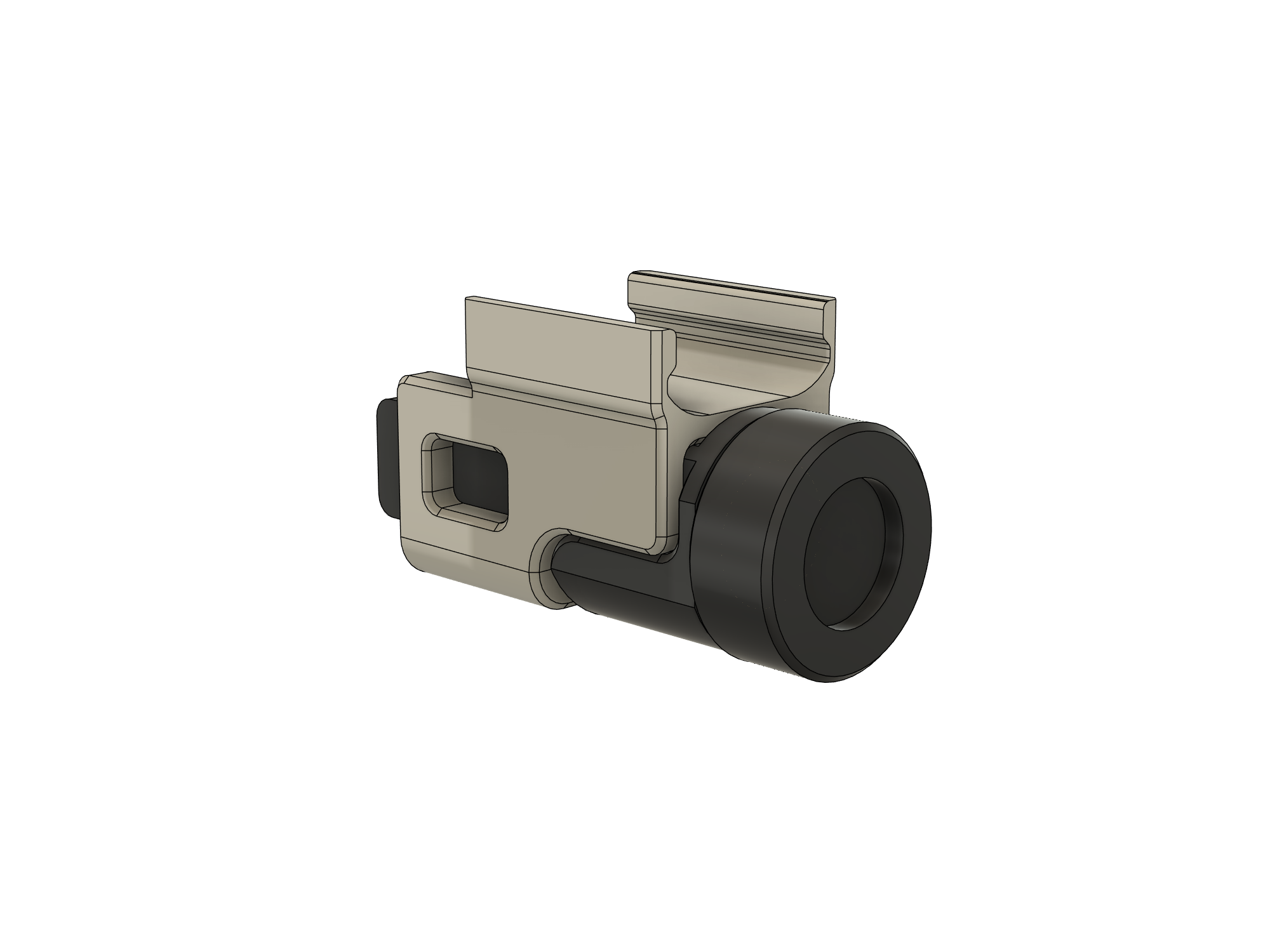 G26 Fidget Keychain – Underbarrel Flashlight Mod — miniatura 4