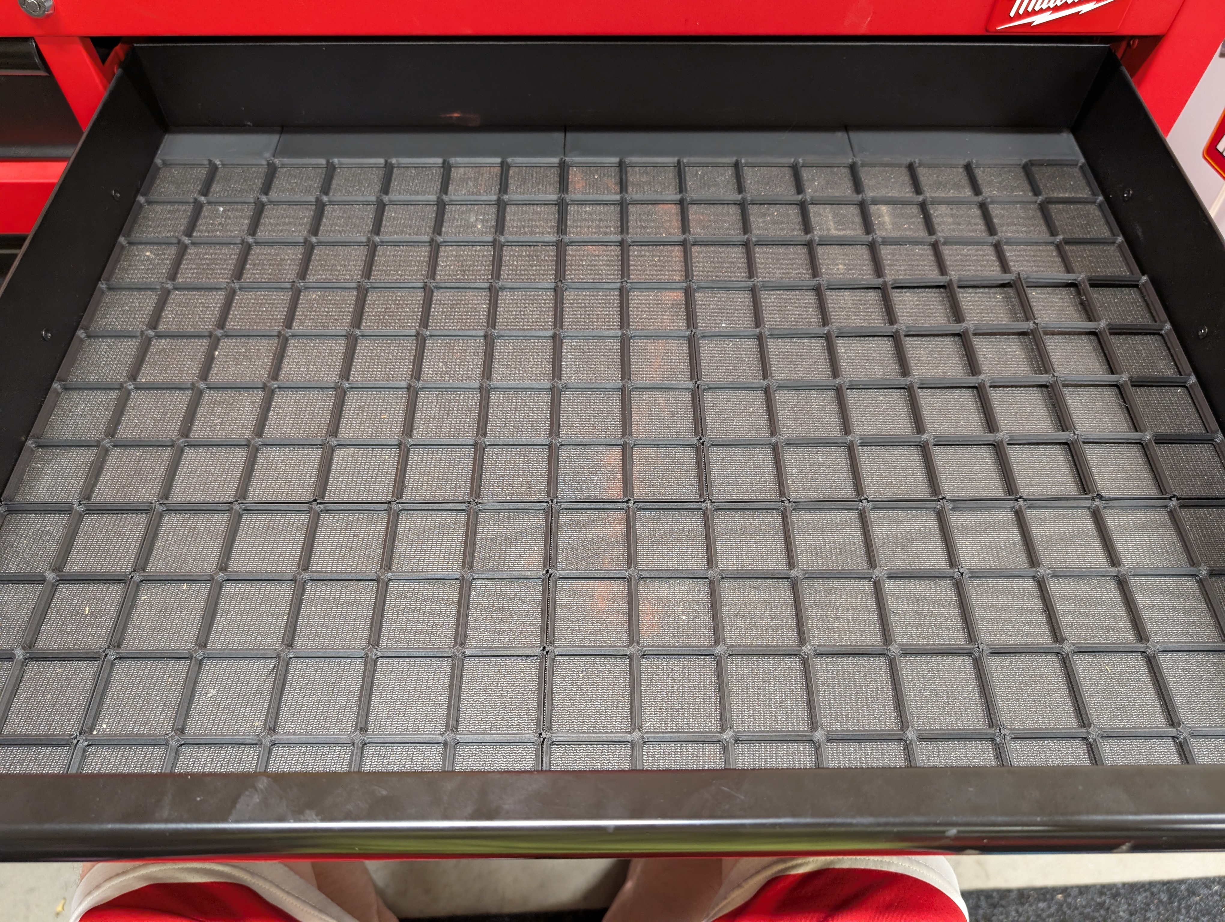 Gridfinity Baseplate for Milwaukee Benchtop 501x673 mm