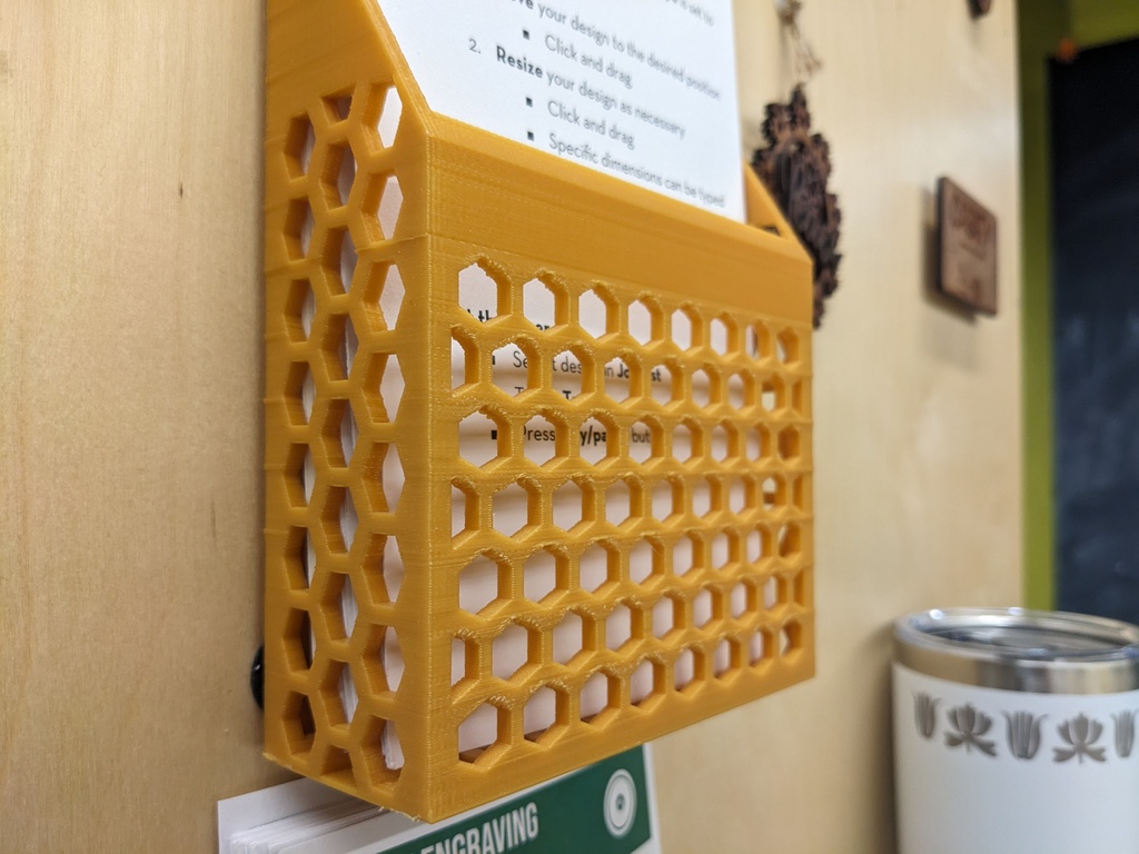 Half Sheet Handout Holder