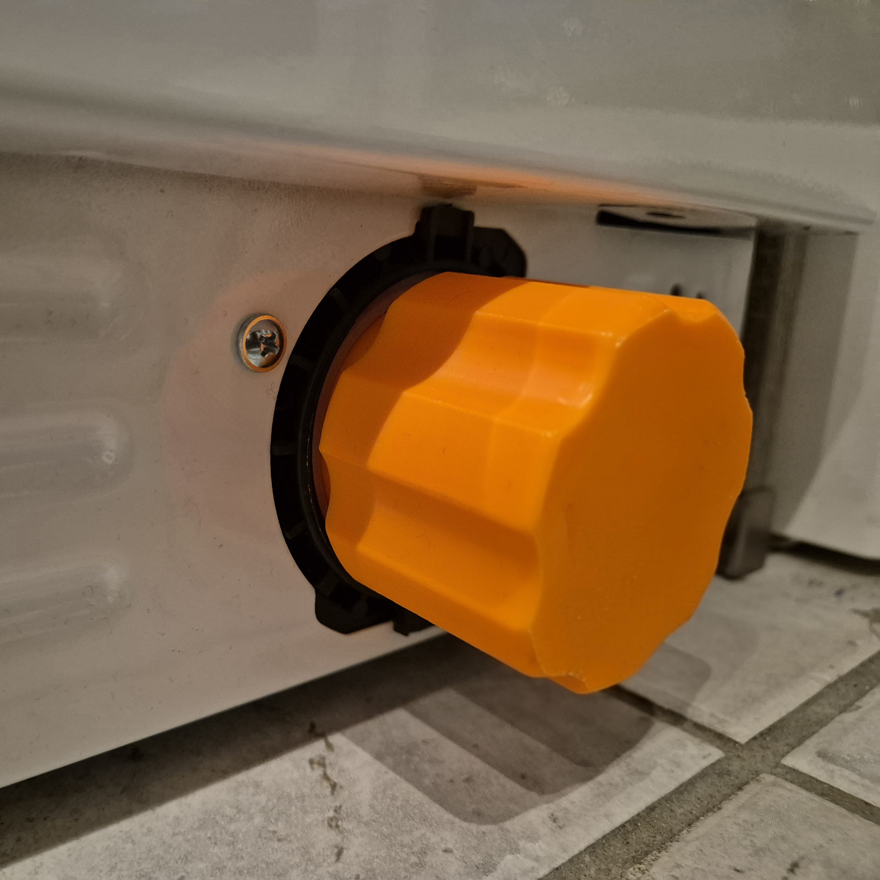 Schraubhilfe Flusensieb / Screw aid for lint filter