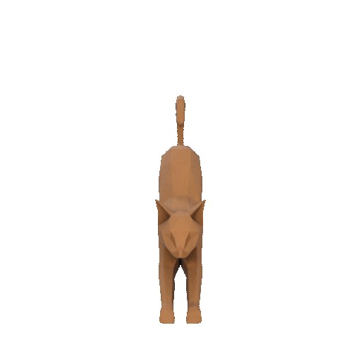 Miniatura 2 do modelo 3D Low poly stretching cat