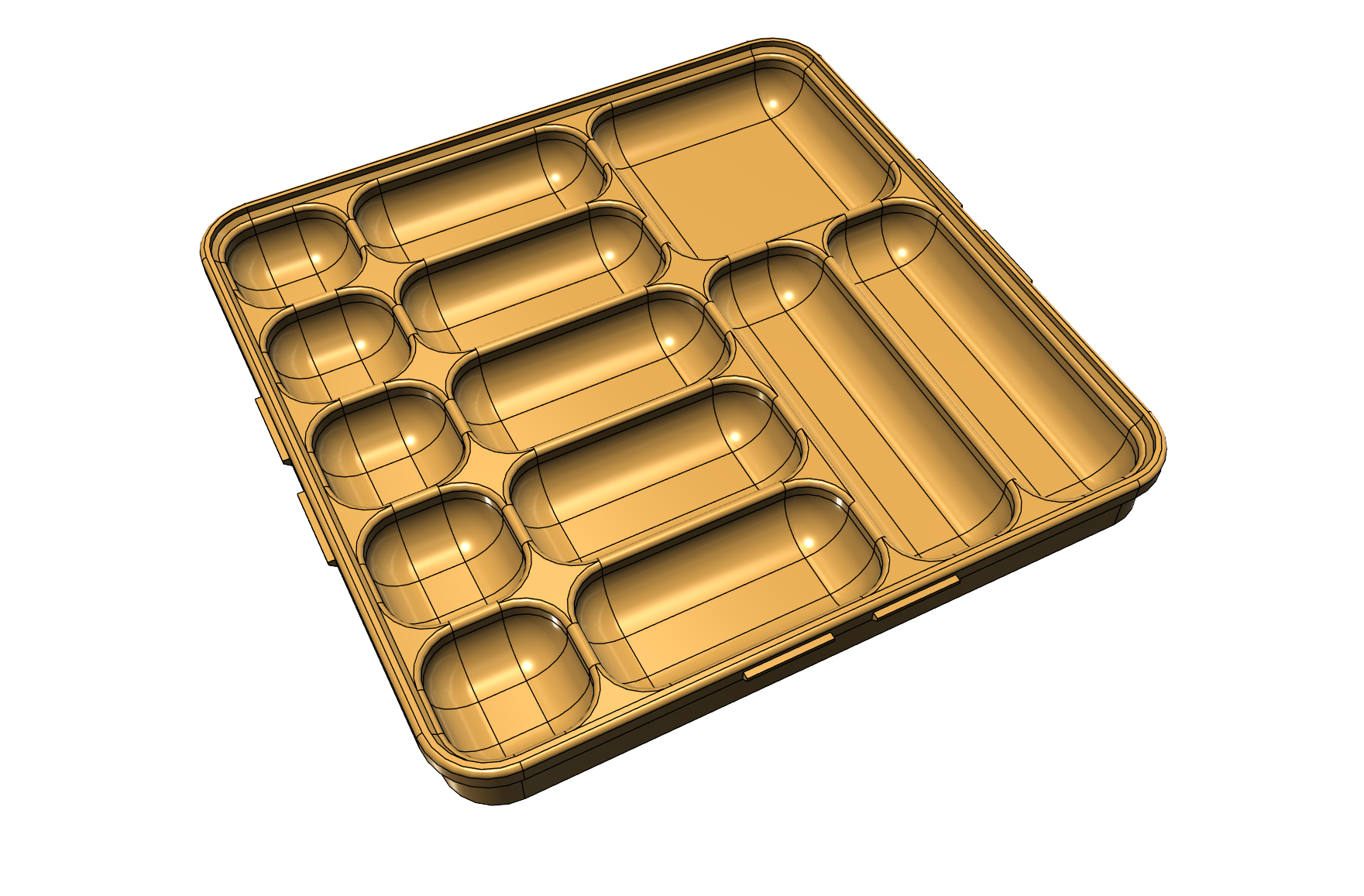 Miniatura 2 do modelo 3D Stackable Small Parts Trays