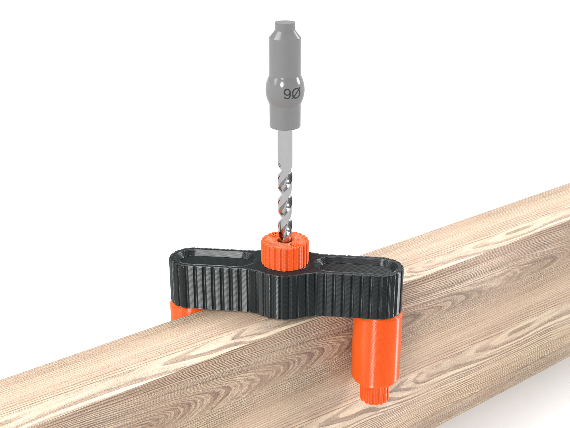 Miniatura 5 do modelo 3D Self-centering drill guide