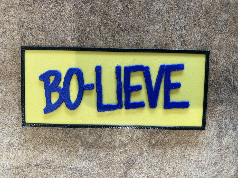 Bo Nix Bo-lieve Sign
