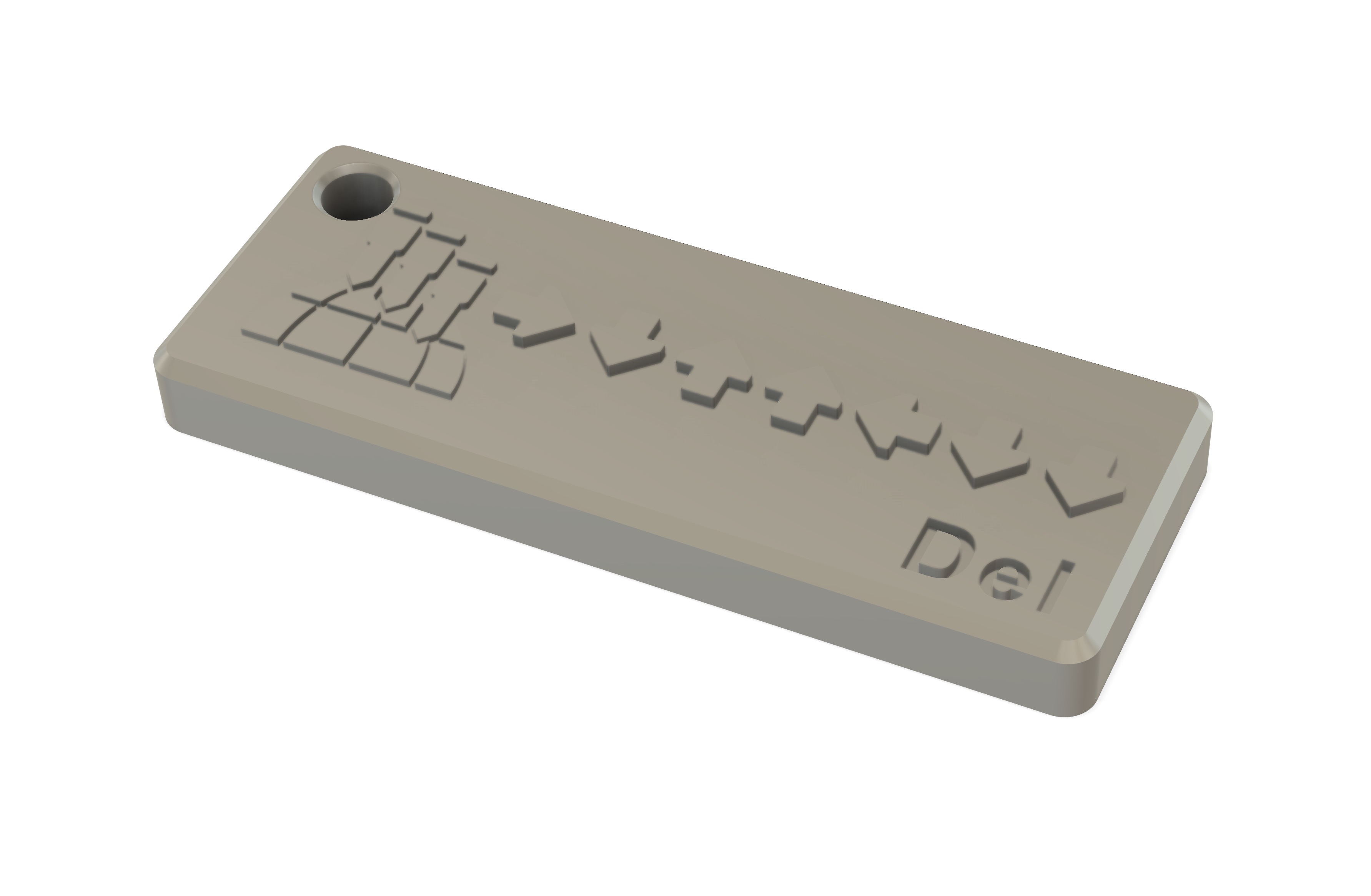 Helldivers 2 Inspired Keyboard Delete Key - Keychain