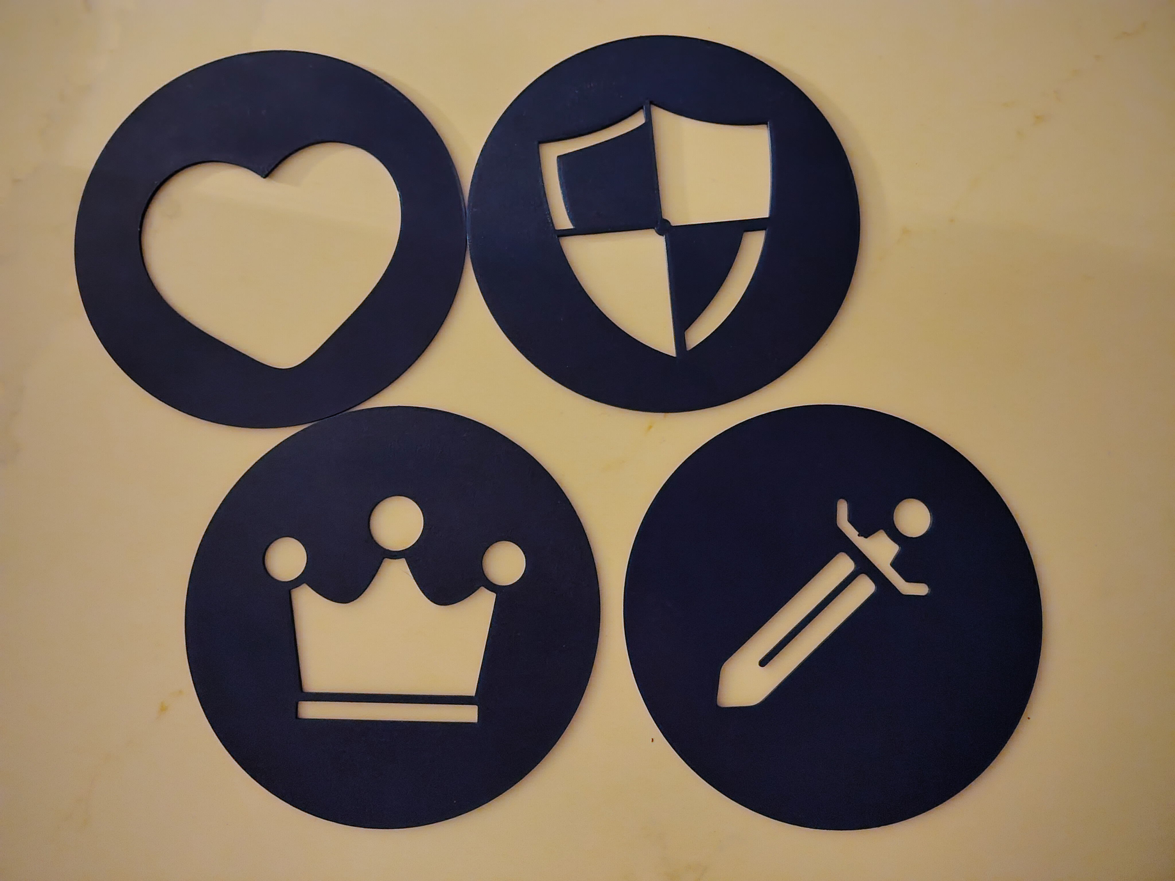 Stencils for drawings or decorations