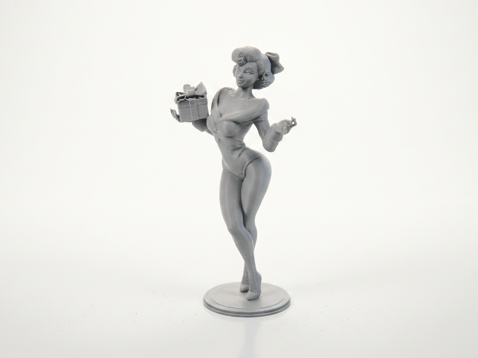 Lady Carrying Gift Figurine Female Figure 3D Printable