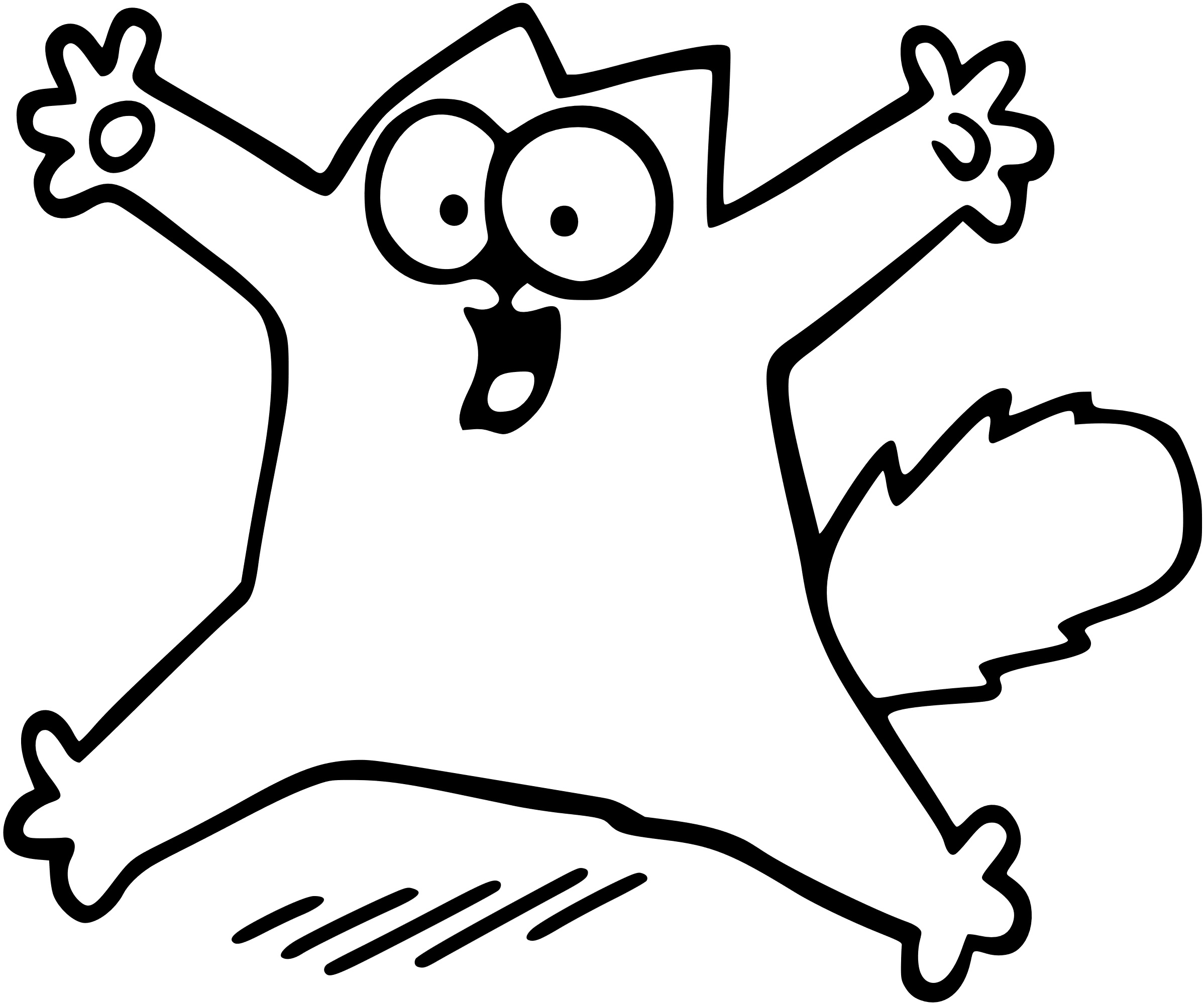 Simons cat silhouette (serie 15 pcs)