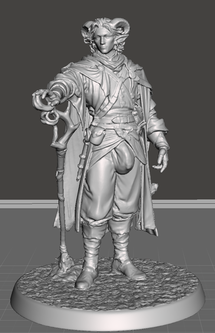 Male Tiefling Wizard/Druid/Warlock with a HUGE Package