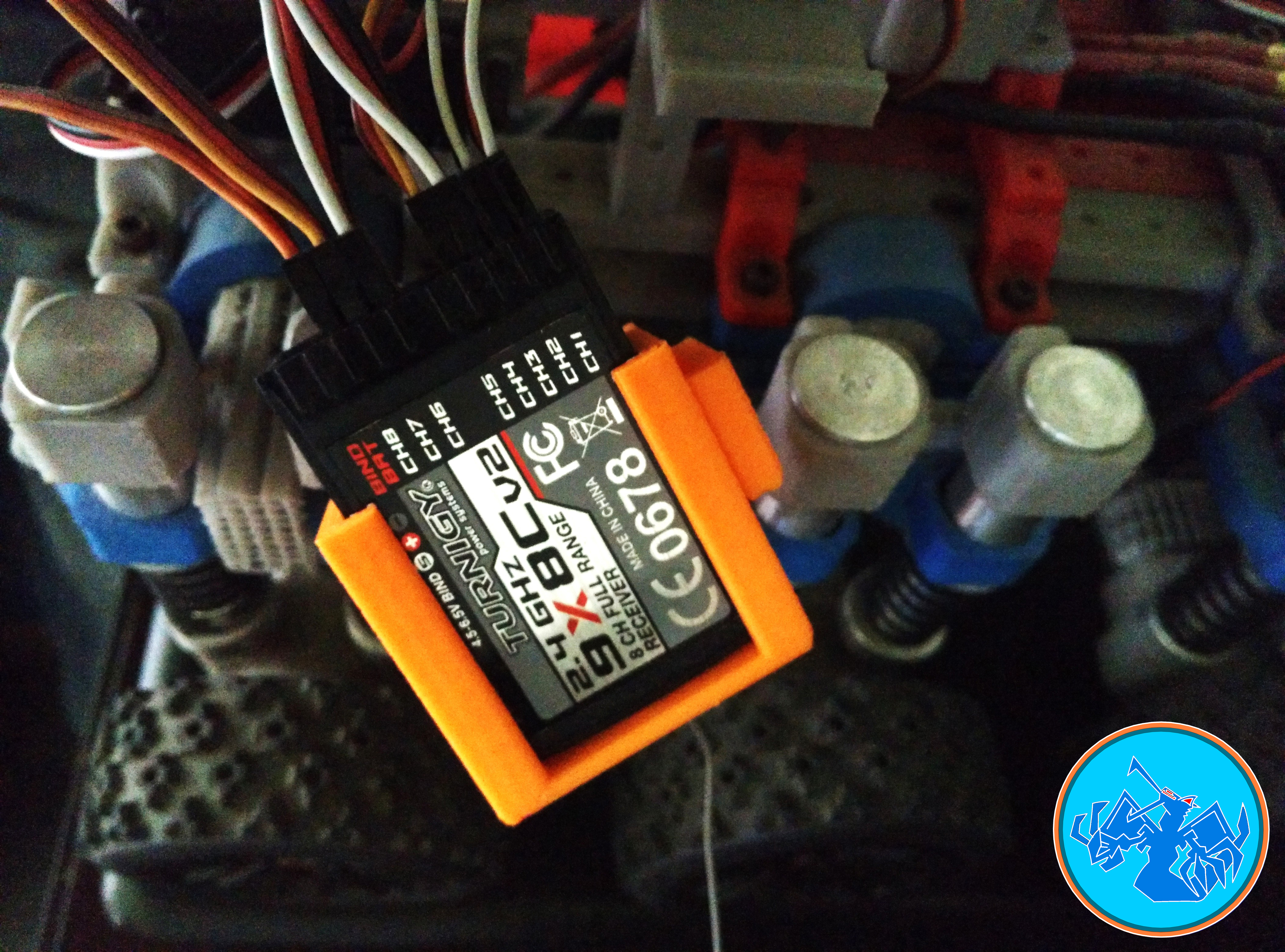 Turnigy 9x Receiver Holder 3D model