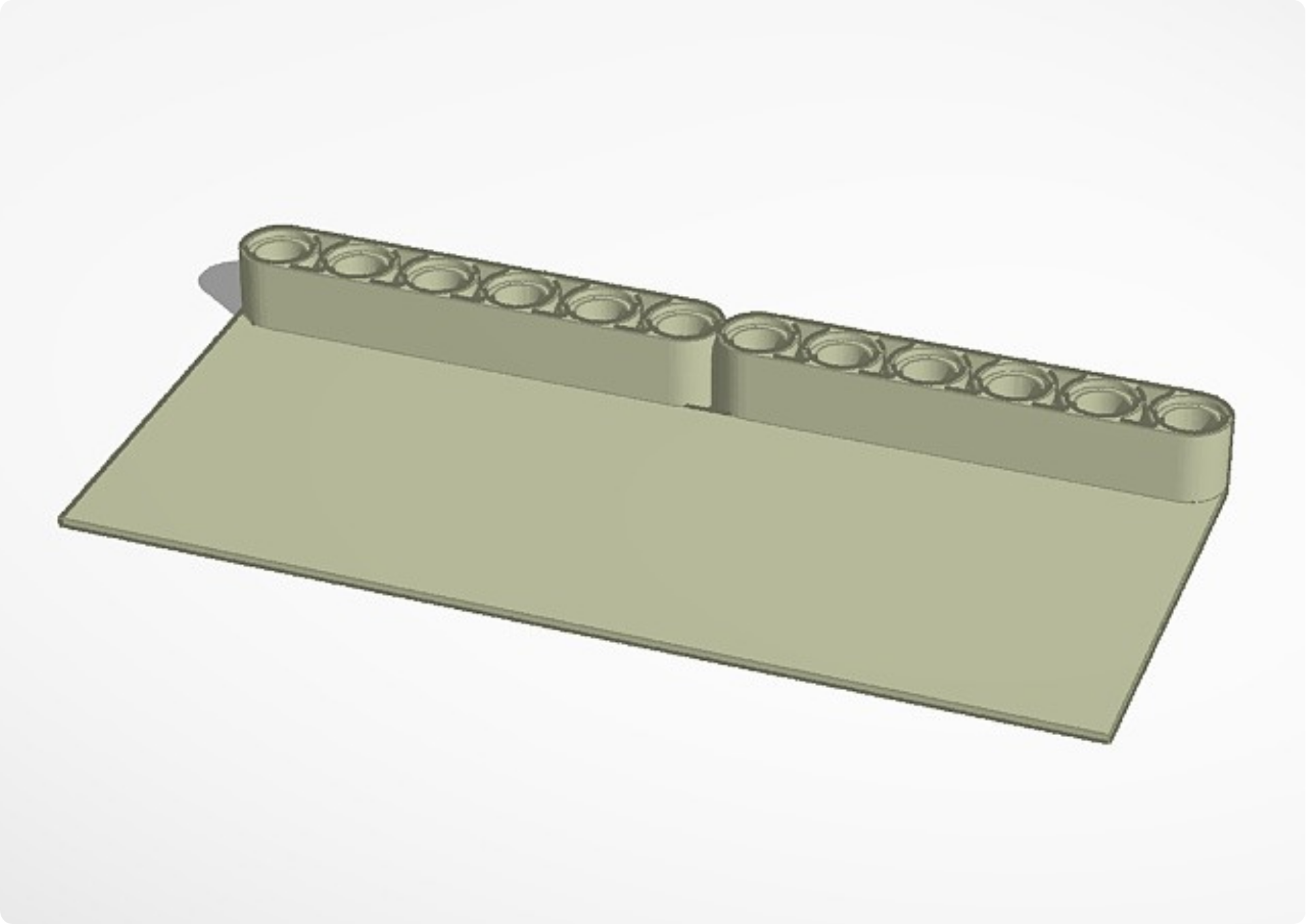 Lego technic panel for attachments