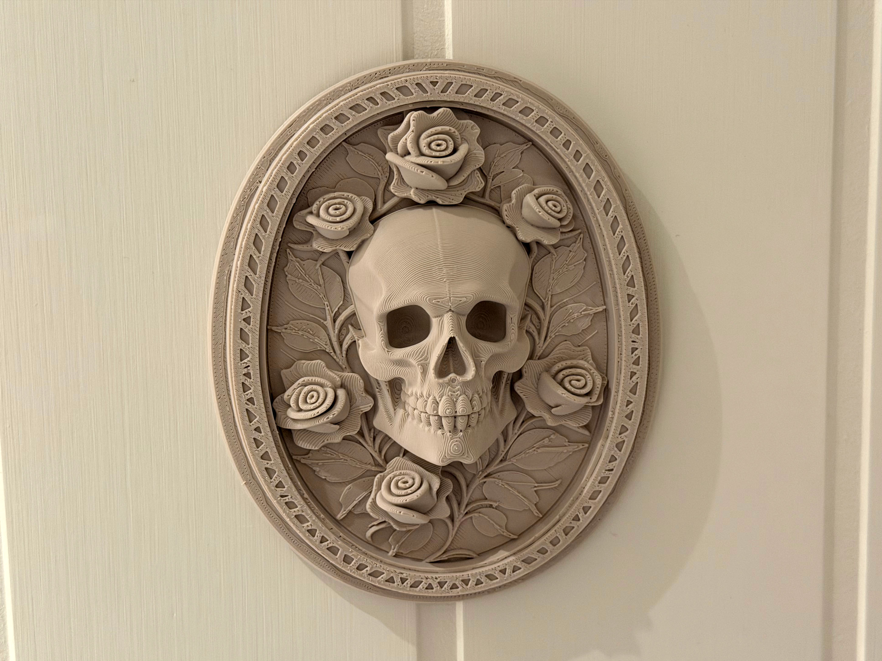Rose Skull Wall Decor