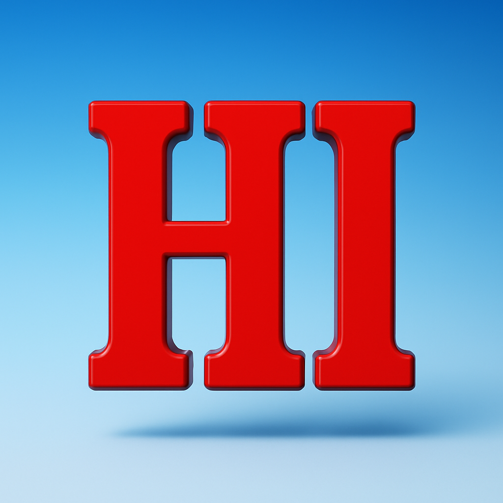 Write HI
