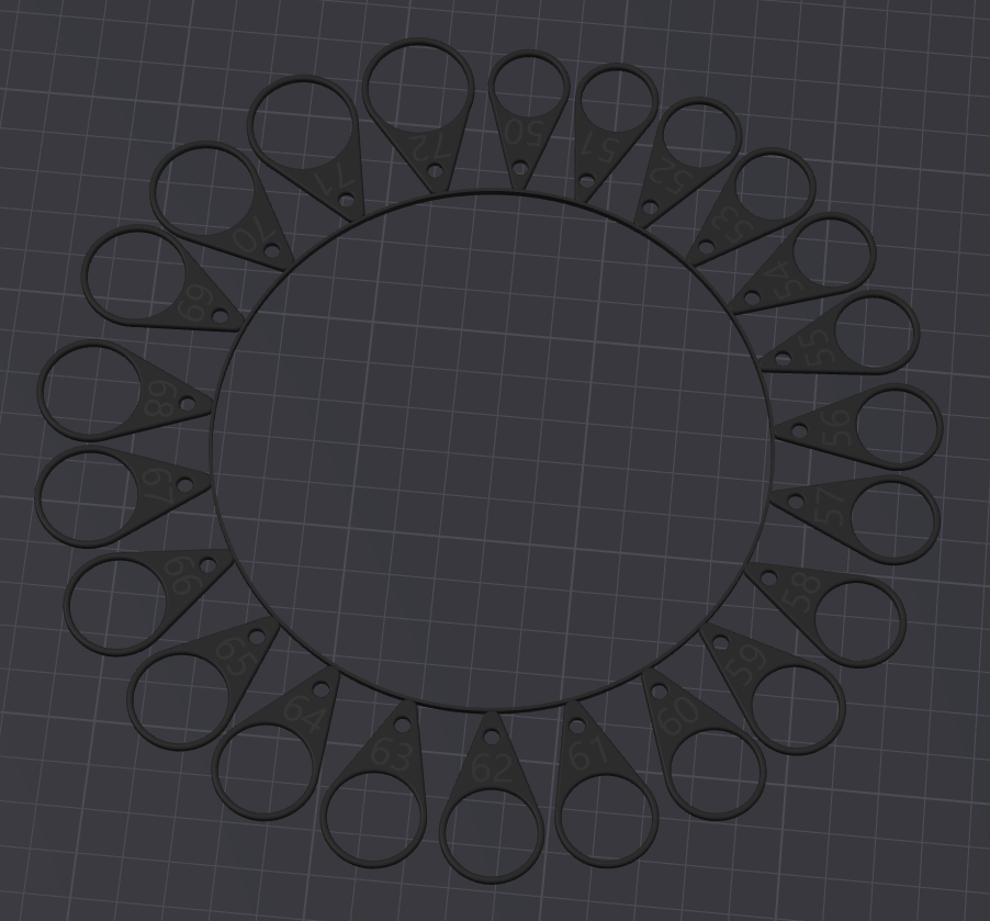 Multi-Size Ring Template 50mm-69mm