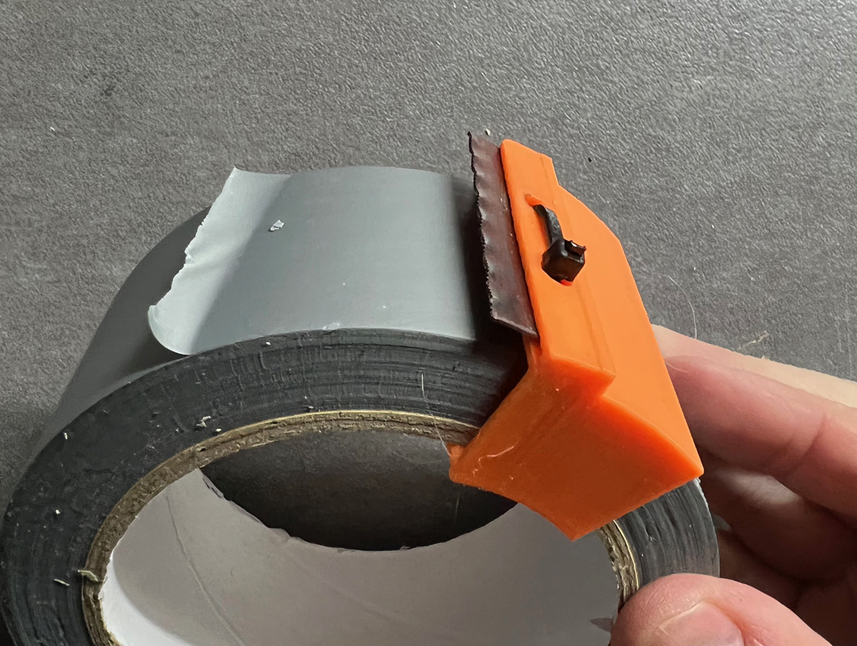 Tape Cutter with Hacksaw blade