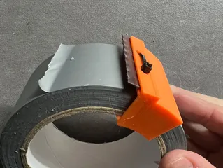 Redesigned 24 mm masking tape dispenser with magnetic mount and finger hole  by fns720, Download free STL model