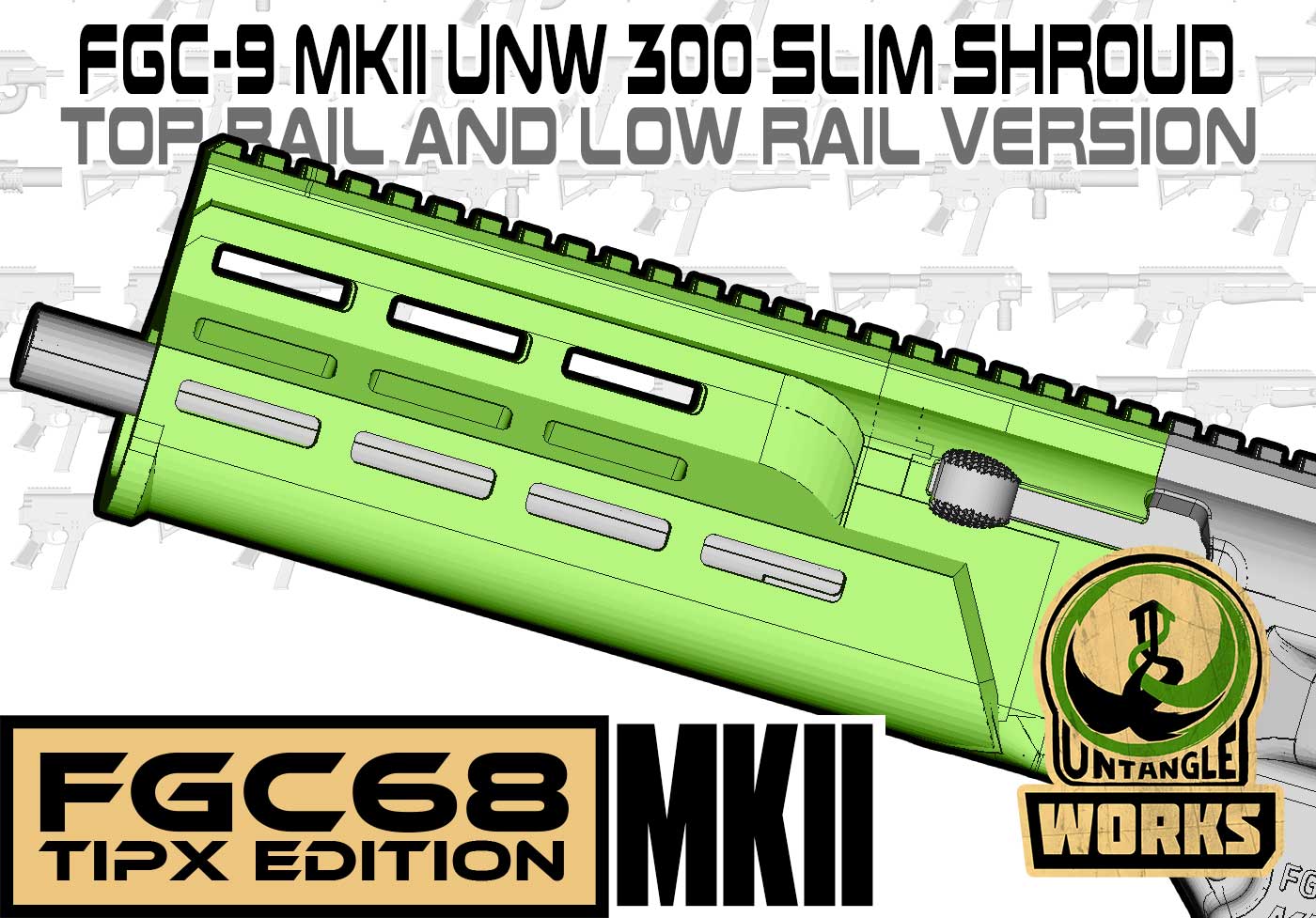 FGC68-MKII UNW300 SLIM shroud for your magfed paintball marker