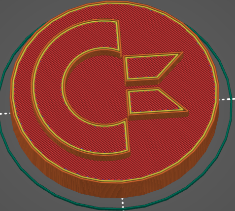 Commodore Logo LCD Knob