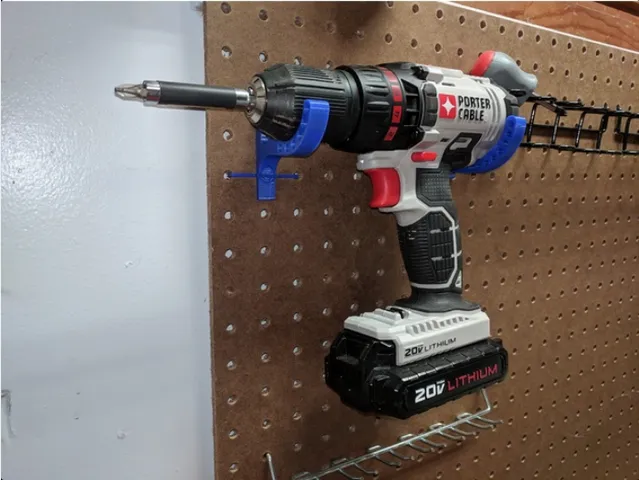 Pegboard Drill driver holder