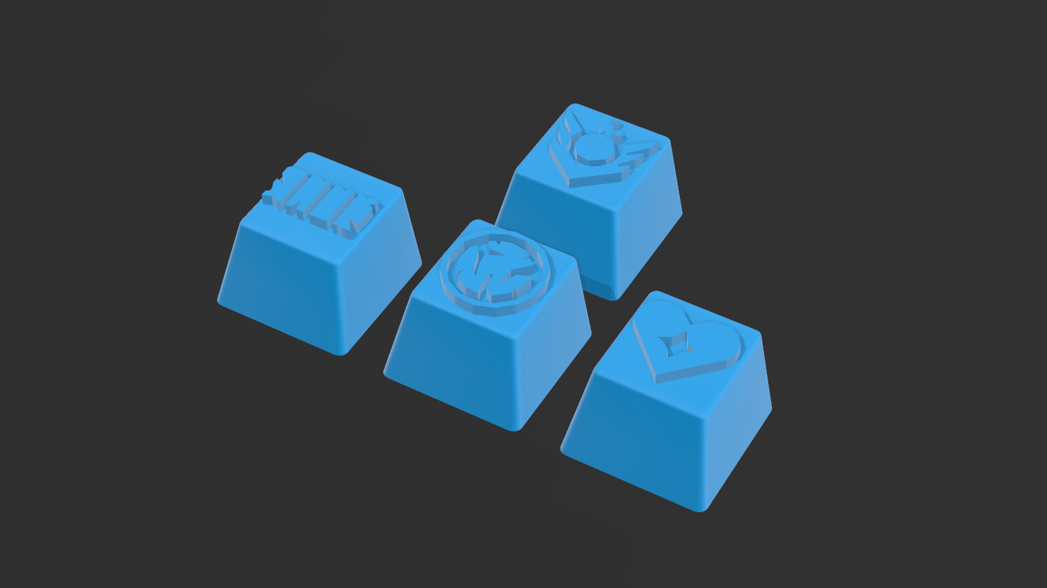 Sage Valorant Abilities Keycaps | Rubber Dome Switches