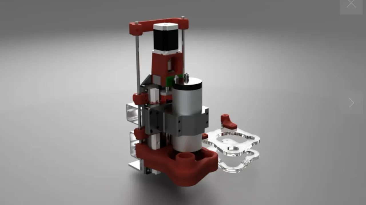 Z independent dust shoe for the PrintNC CNC by Rilot | Download