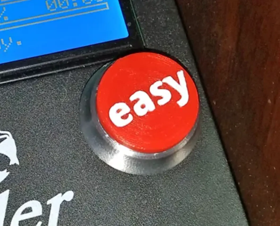 Easy Button LCD Knob by Dirty Faced Kid, Download free STL model