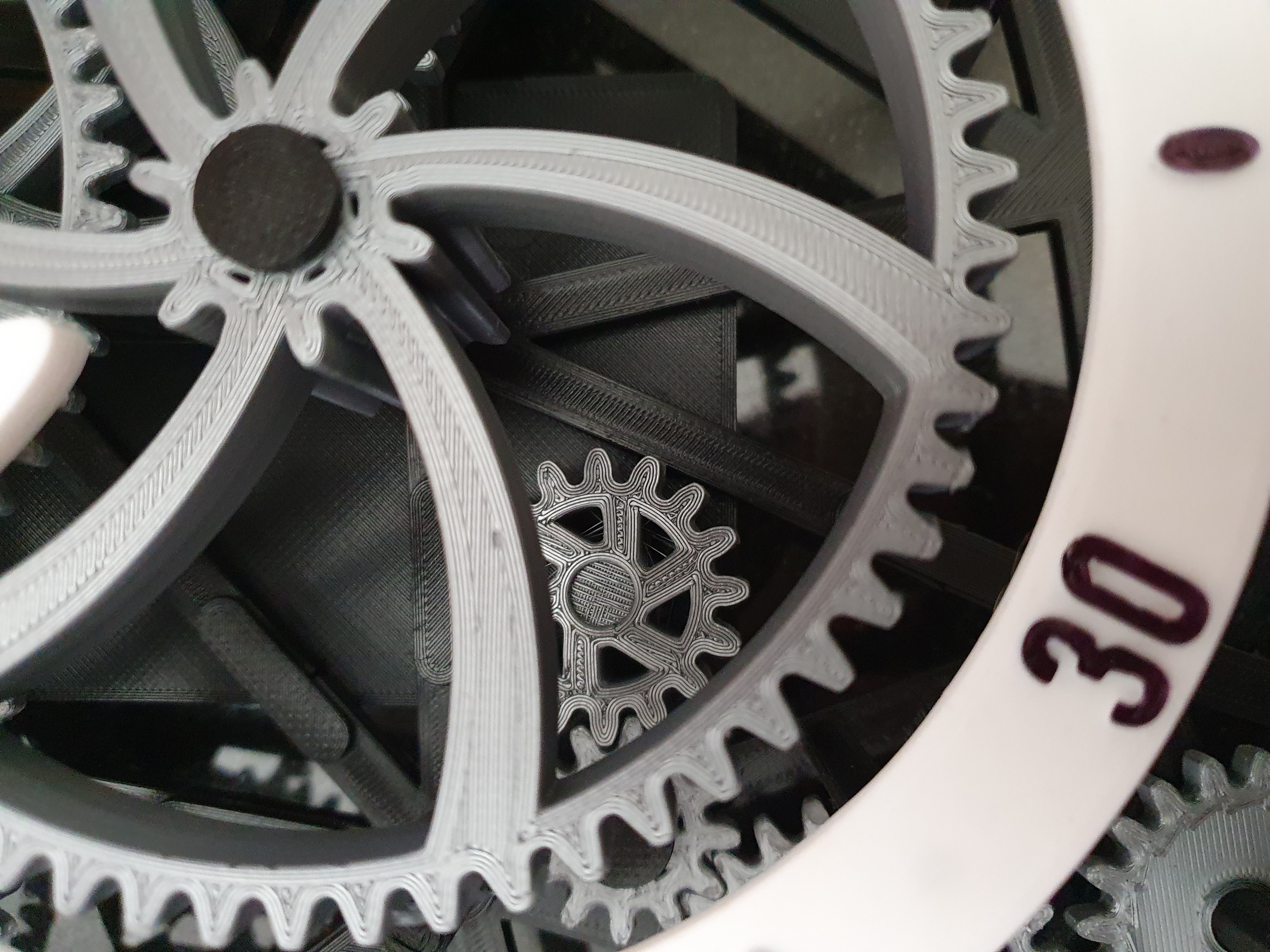 Miniatura 4 do modelo 3D Mechanical clock stepper motor extension