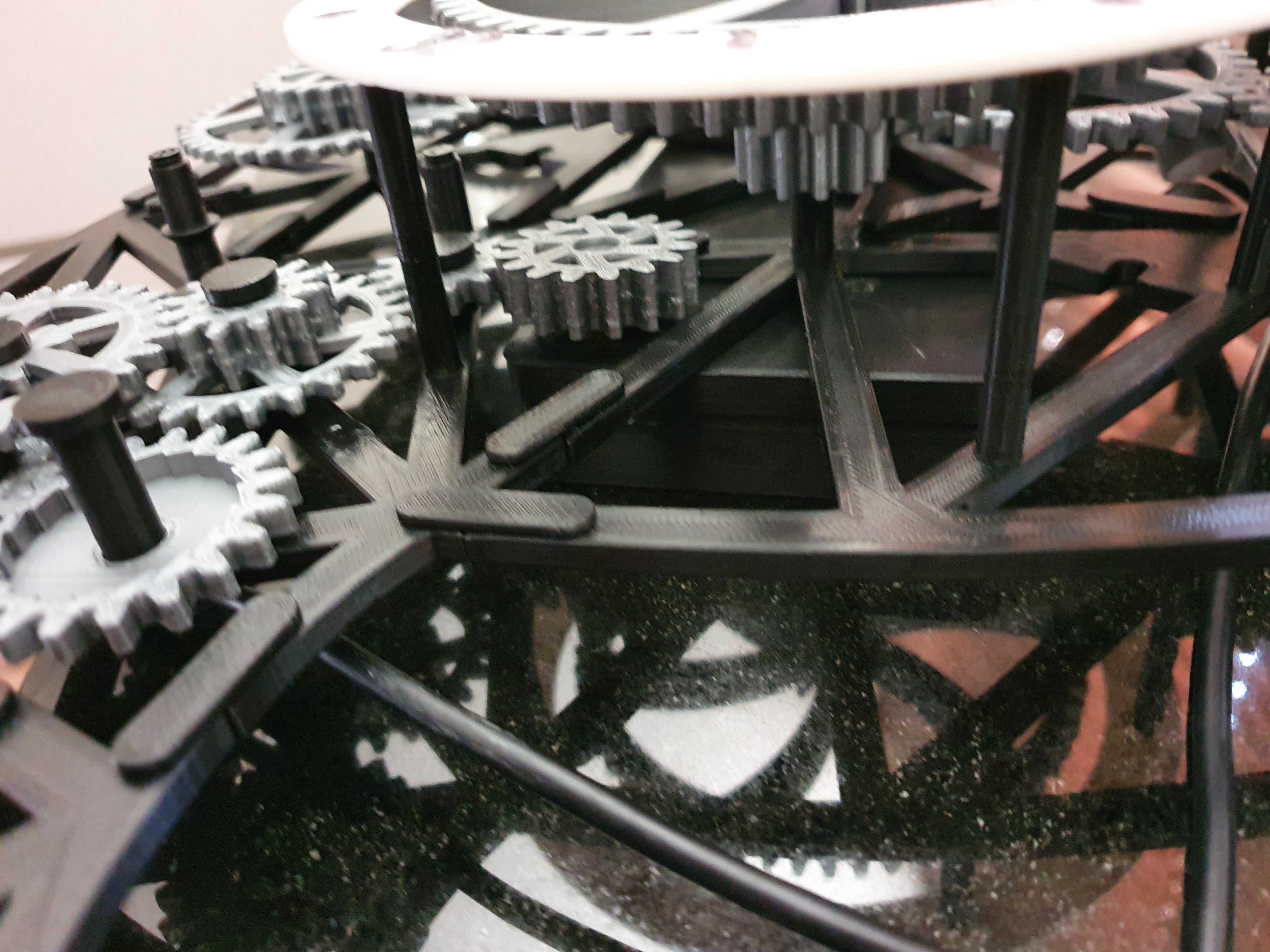Miniatura 3 do modelo 3D Mechanical clock stepper motor extension