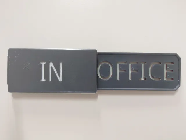 IN / OUT Office sign