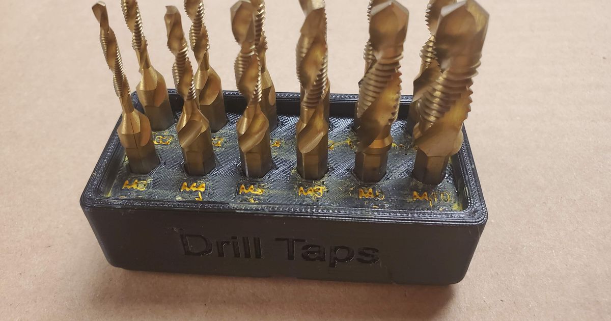 Gridfinity Hex Drill Tap Holder by VCHS Makers Download free STL model
