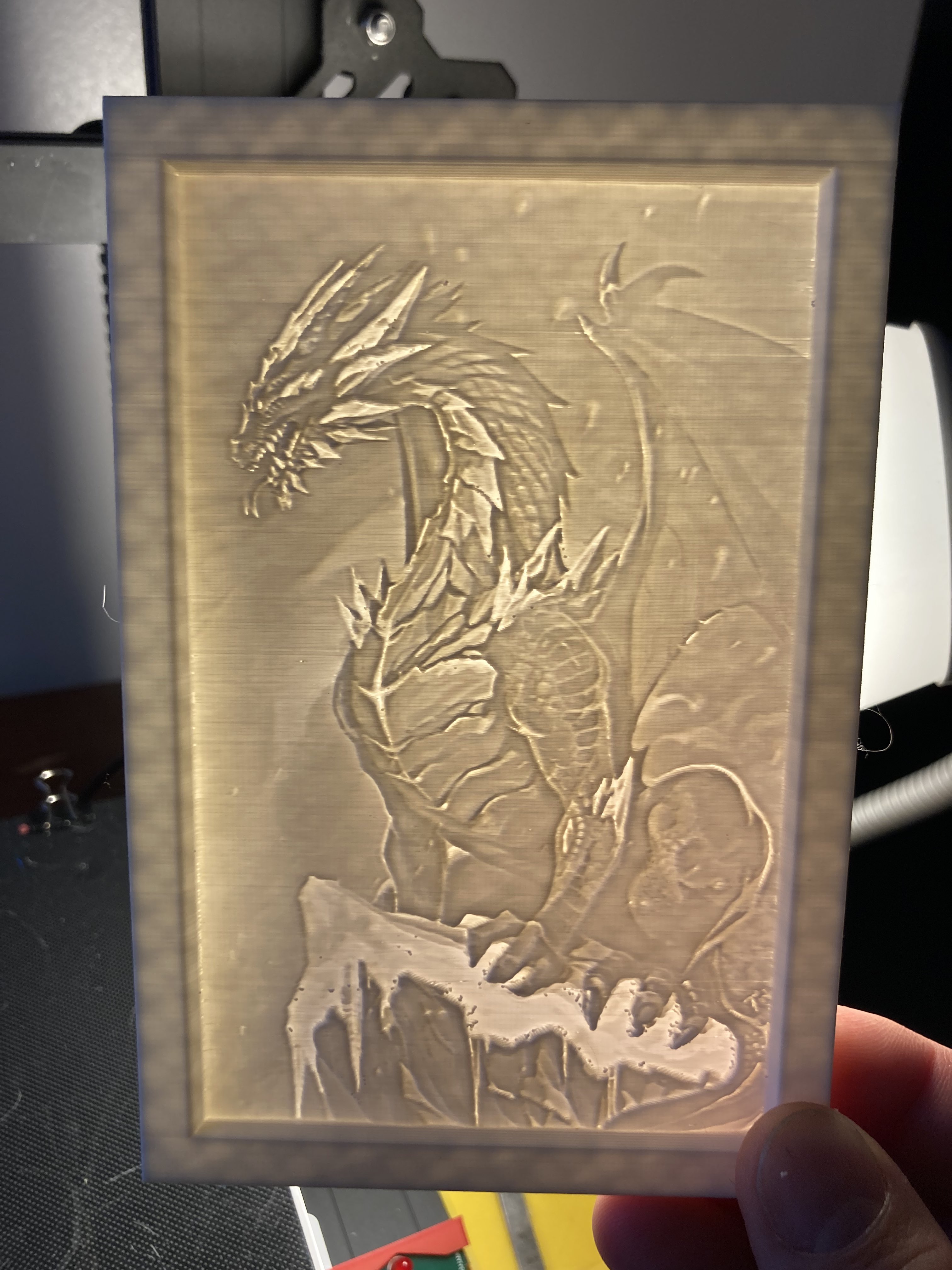 Perched Dragon Lithophane