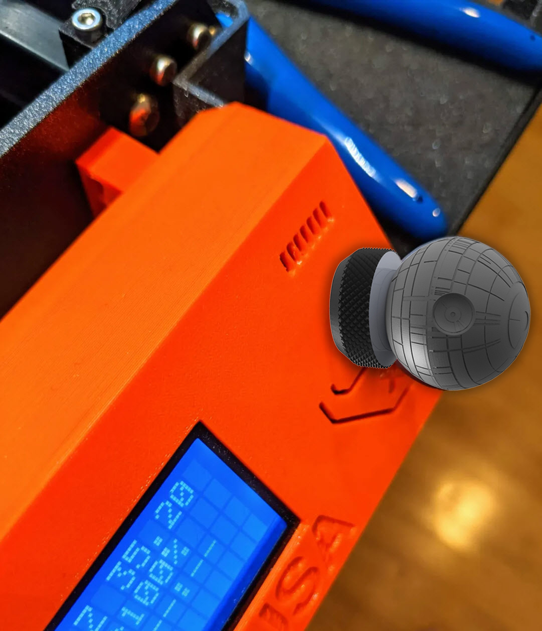 Death Star 3d Printer Control Knob Star Wars Knob Upgrade STAY ON Death Star 3d Printer Control Knob Star Wars Knob Upgrade STAY ON