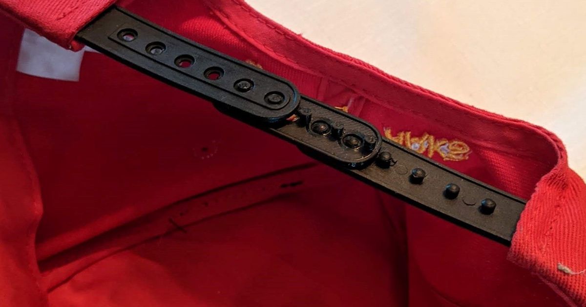 Baseball Hat clasp extender by Chris Download free STL model