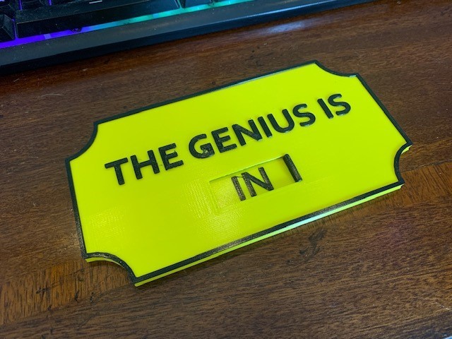 The Genius is IN / OUT