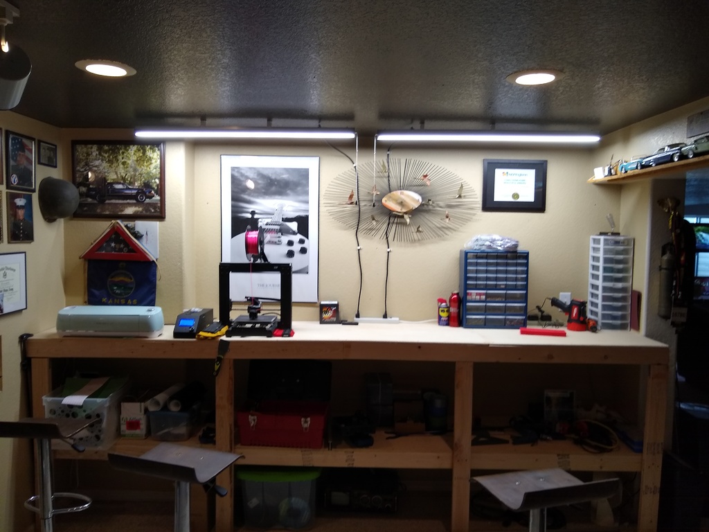 Harbor Freight Shop Light Mount by Justin Spanier Download free STL