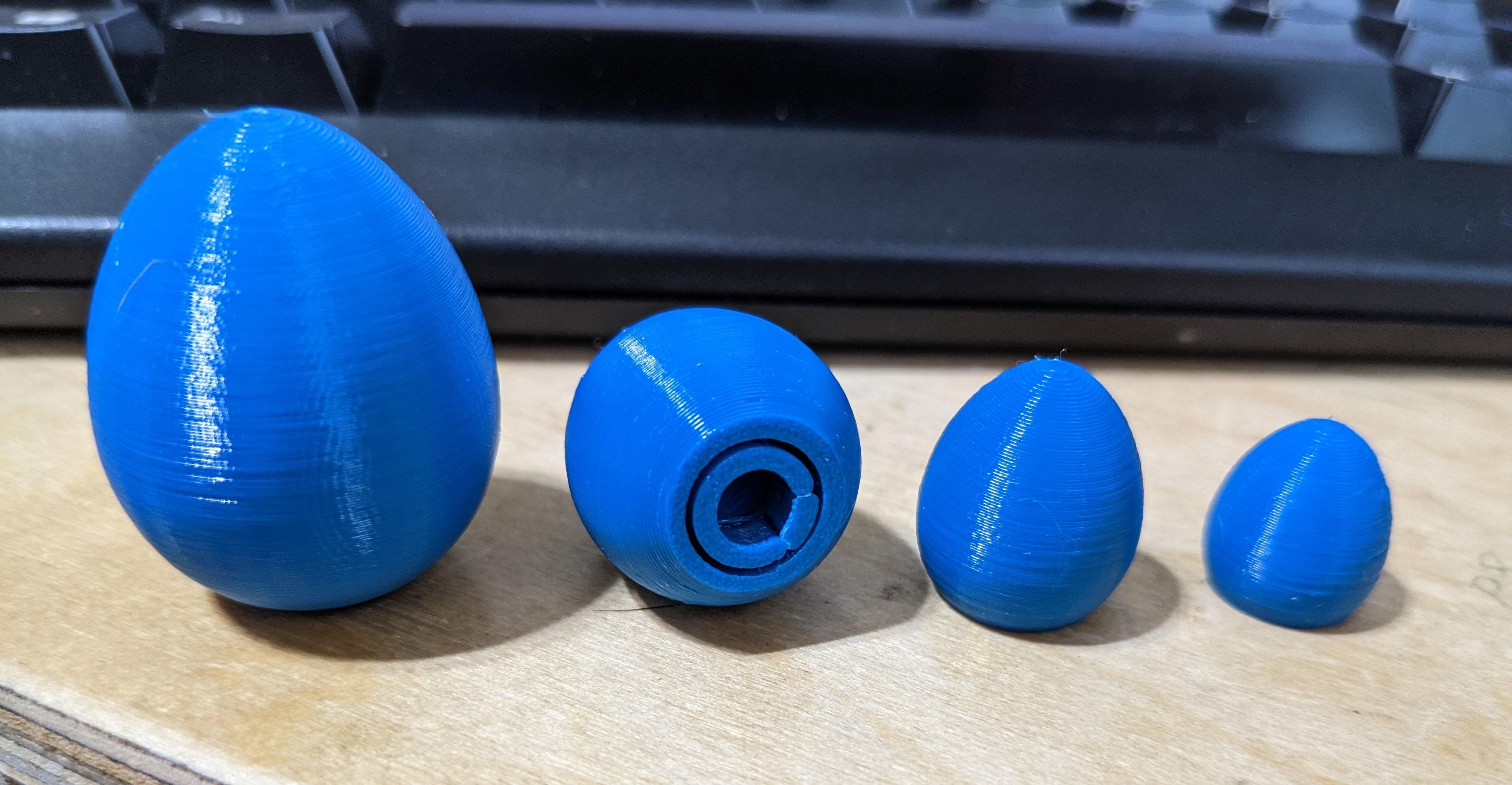 Egg Knobs 3D model thumbnail