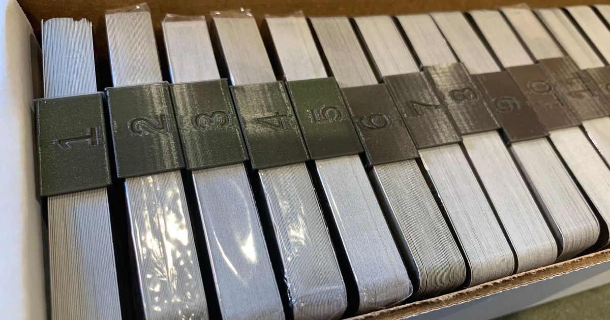 Deck Bands Bands for holding decks together in card board