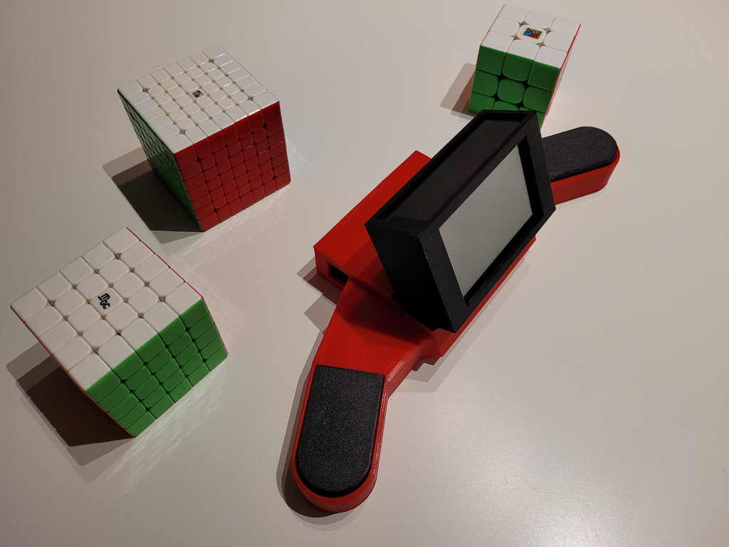PiMat Rubiks Cube Timer by mrusse Download free STL model