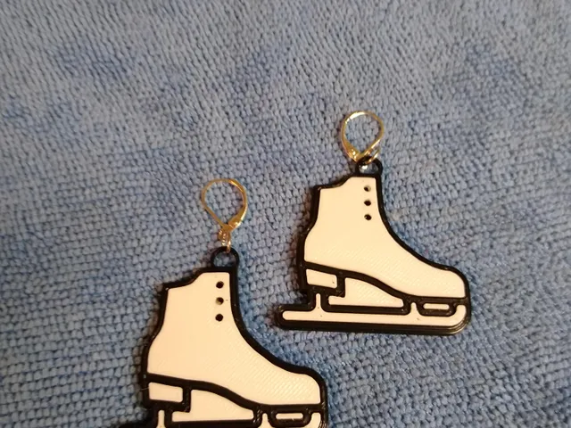 Ice Skate Earrings