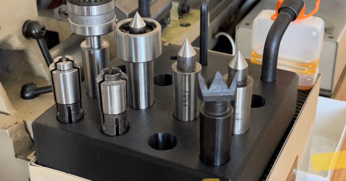 MT2 / MK2 Tool Holder Stand for Mini Lathe by Scientific Prototypes