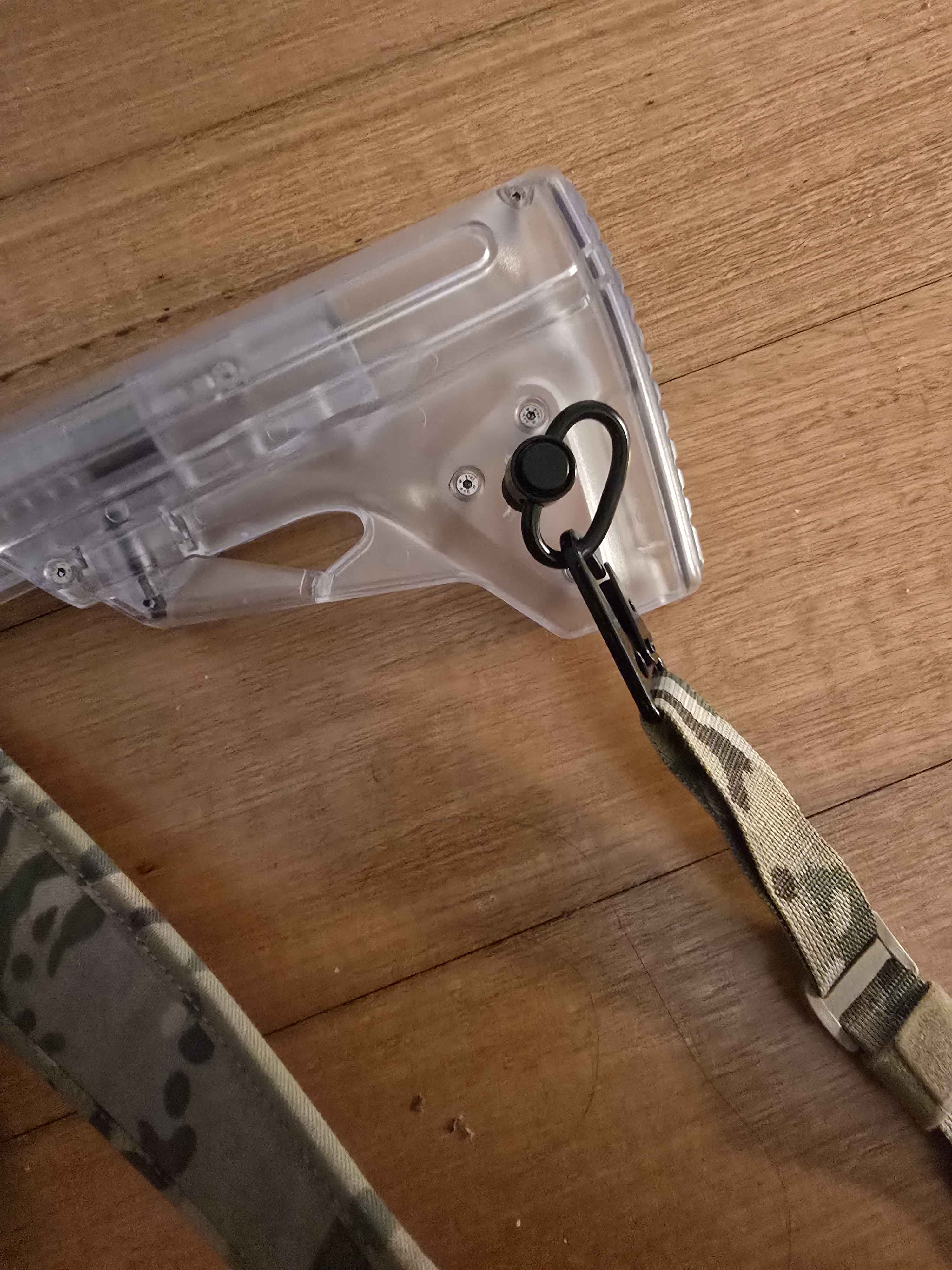 QD sling point for worker harrier stock