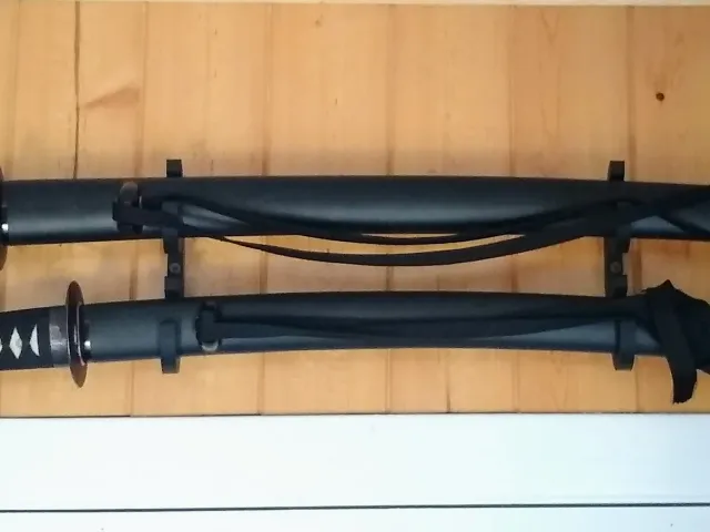 Simple Sword Rack / Hanger / Bracket for Daisho Katana Wakizashi