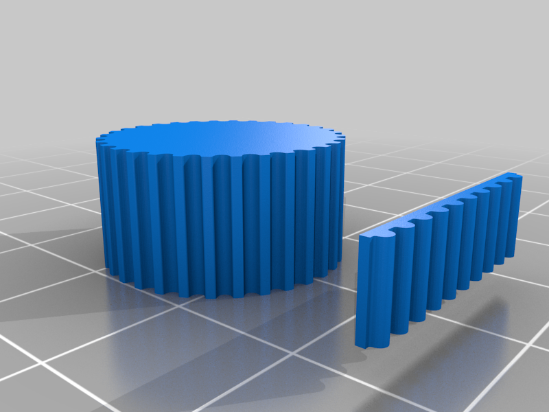 GT2 timing belt profile by Brandano Download free STL model