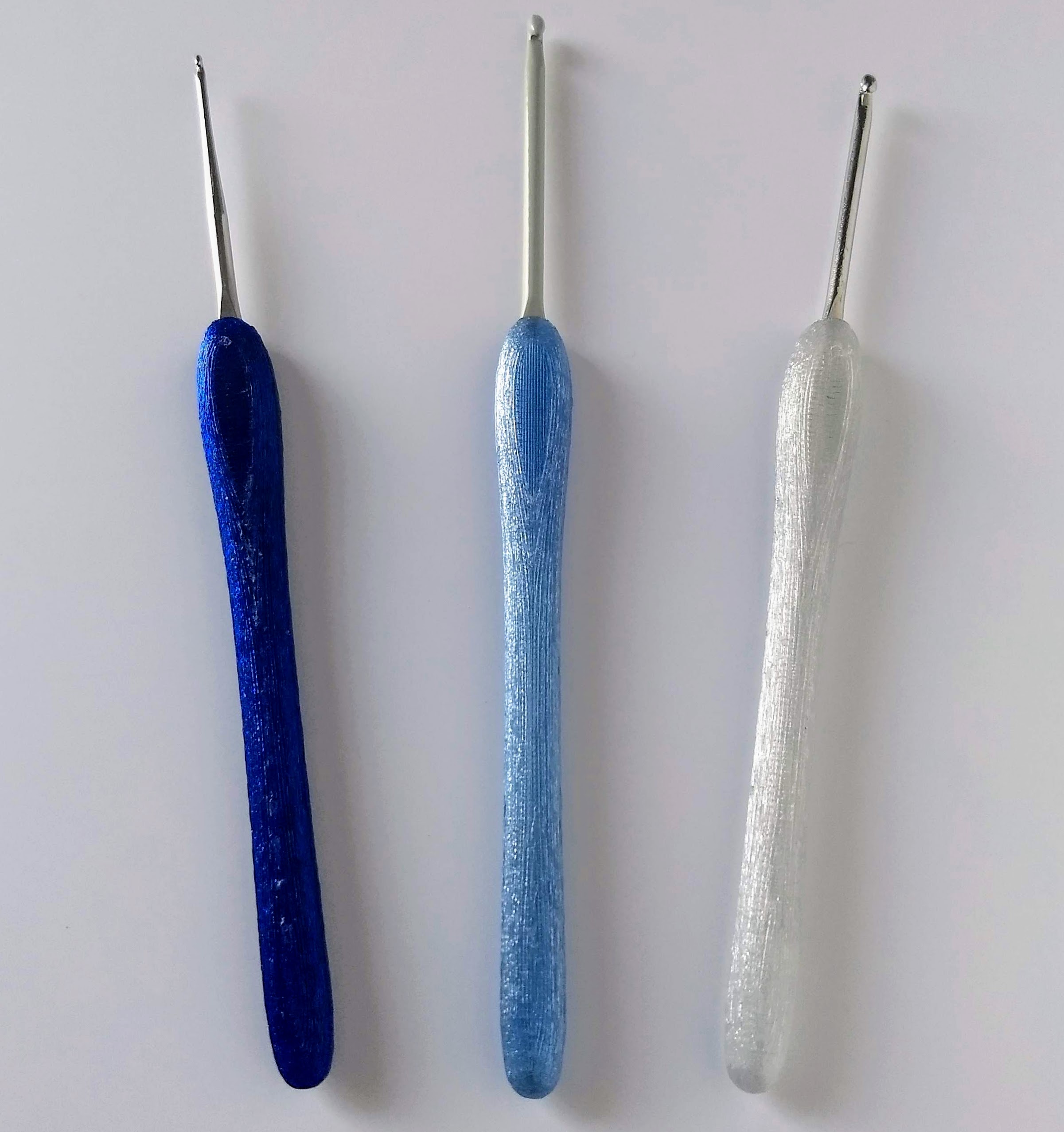 Crochet needle handle for 3mm metal needle