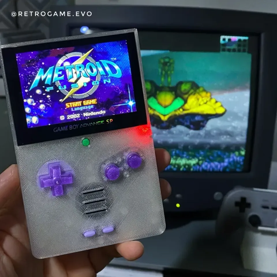 3D file Gameboy Advance SP custom shell 🐚・Model to download and 3D  print・Cults