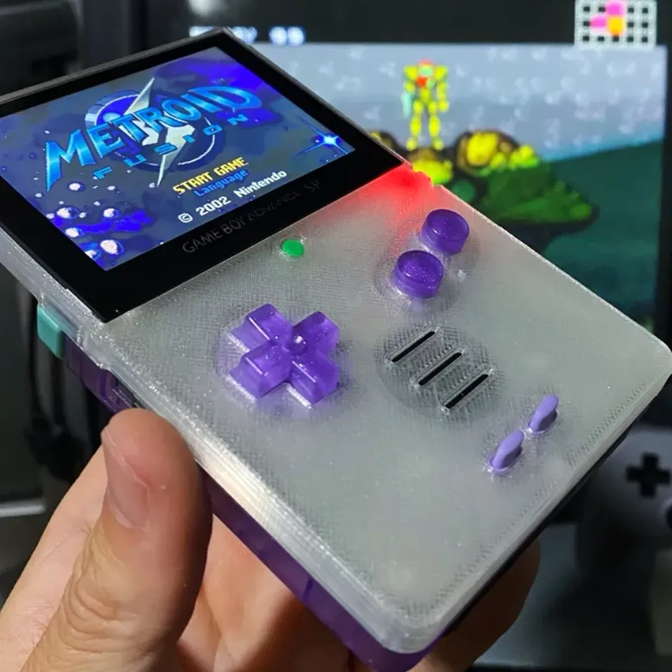 OpenSP - Open Source hingeless Gameboy Advance SP by JosephTomkins, Download free STL model