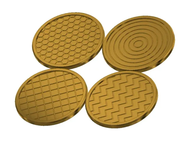 Coasters with holder
